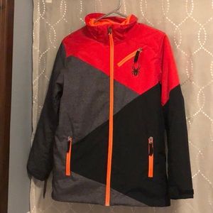 Boys Spyder Ski Jacket with detachable hood